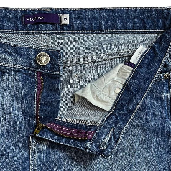 Vigoss Women's High Rise Straight Leg Stretch Jeans Denim Medium Wash Size 13 - Picture 6 of 8